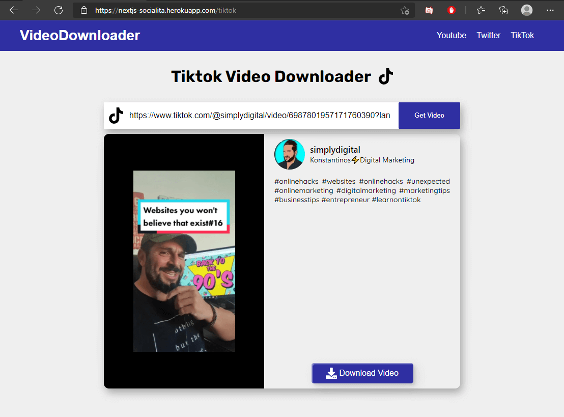 Social Video Downloader