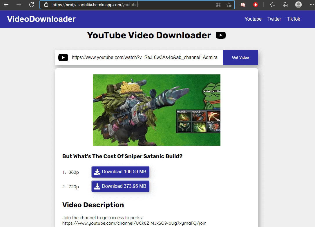 Social Video Downloader